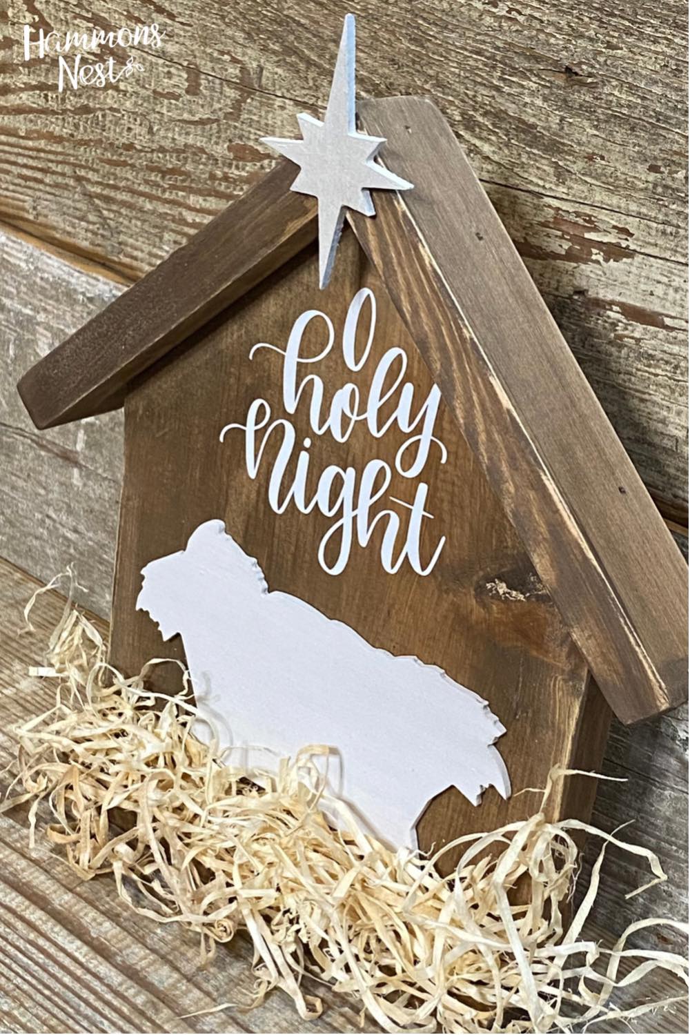 farmhouse style nativity craft