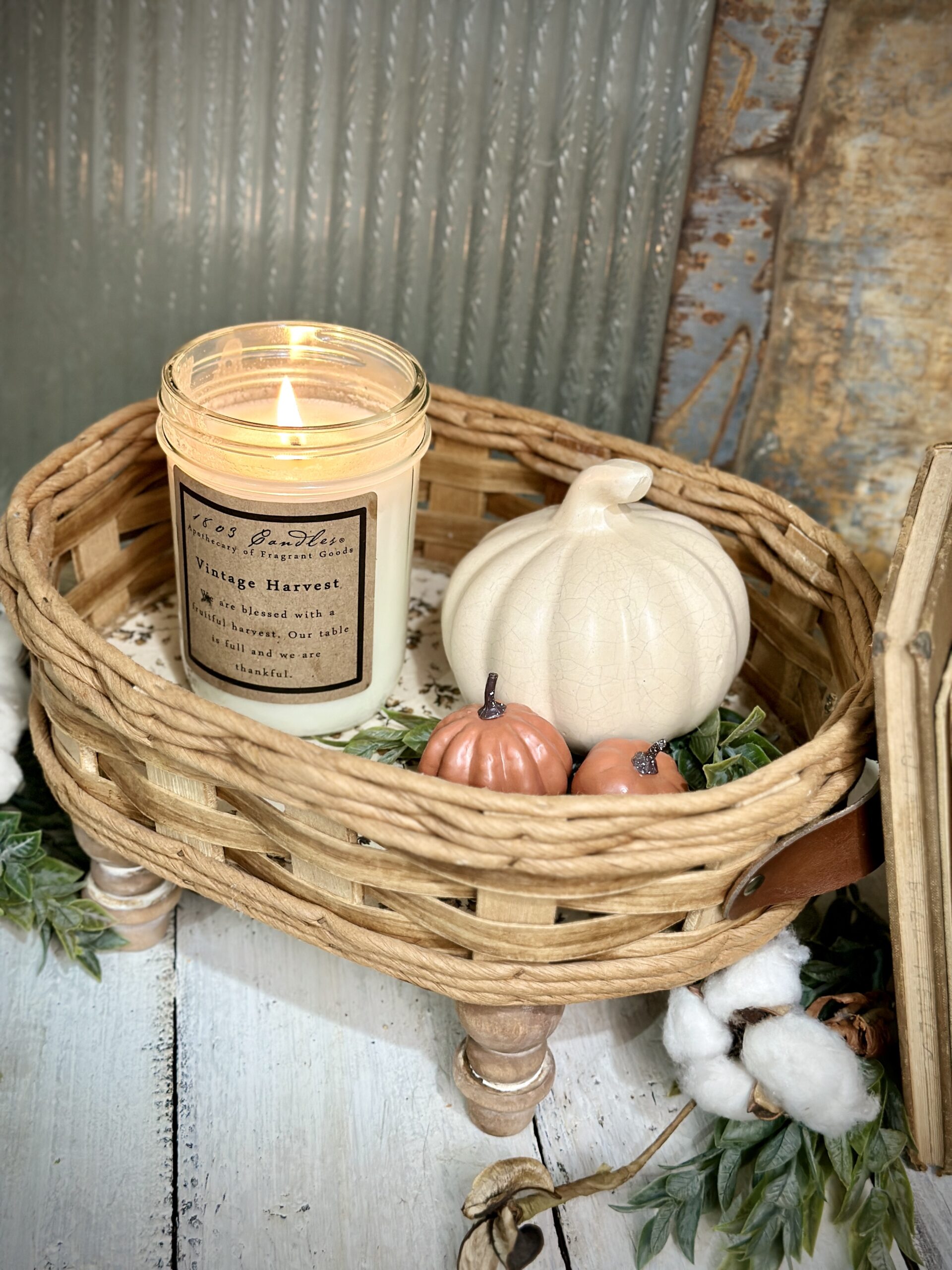 Ornate table painted using Waverly Inspirations Pumpkin chalk