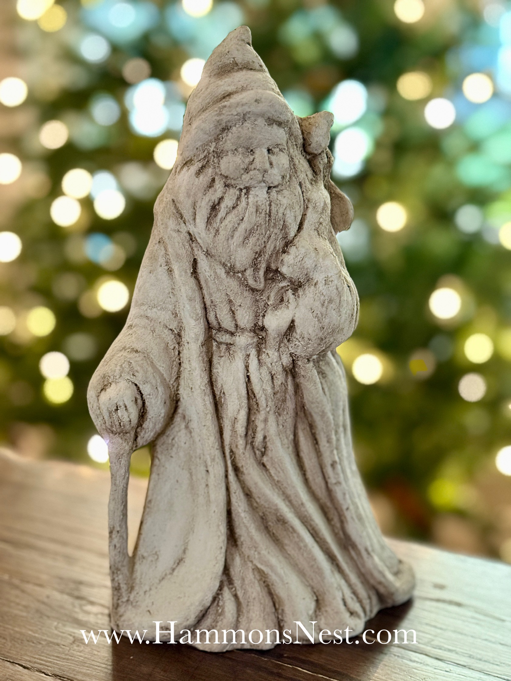 Old World Thrifted Santa Figurine Makeover - Hammons Nest